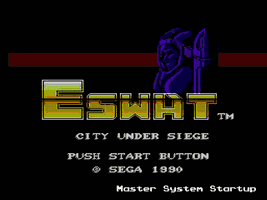 E-SWAT - City under Siege Title Screen